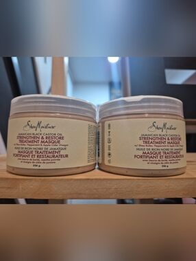 2 Shea Moisture Jamaican Black Castor Oil Strengthen & Restore Treatment Masque